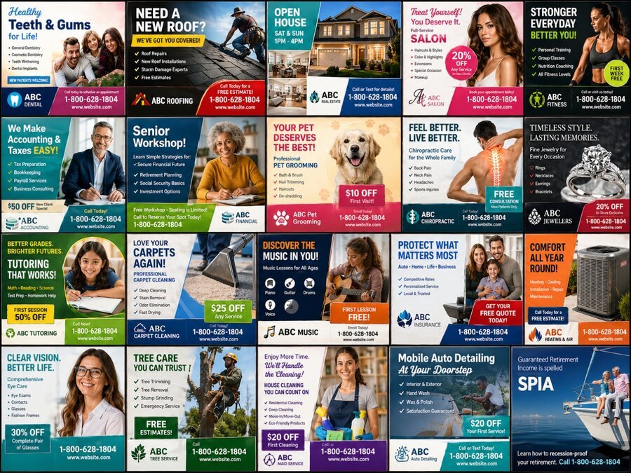 Typical shared coupon mailer